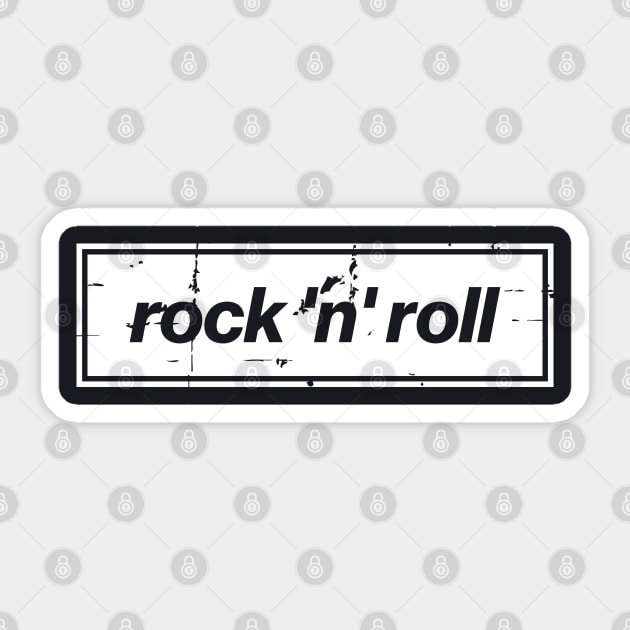 Rock n Roll - The Mancunian Oasis Indie Anthem White Sticker by Butter Creative